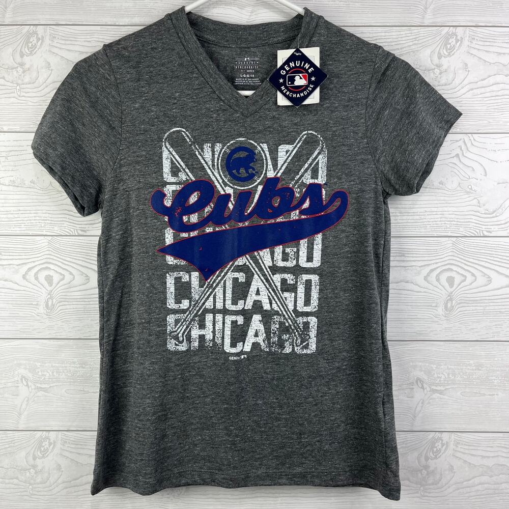 SALE Chicago Cubs Fan T-Shirt Bundle Youth Large Genuine Merchandise MLB Tops